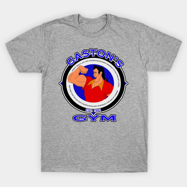 Gaston's Gym T-Shirt by PrinceHans Designs